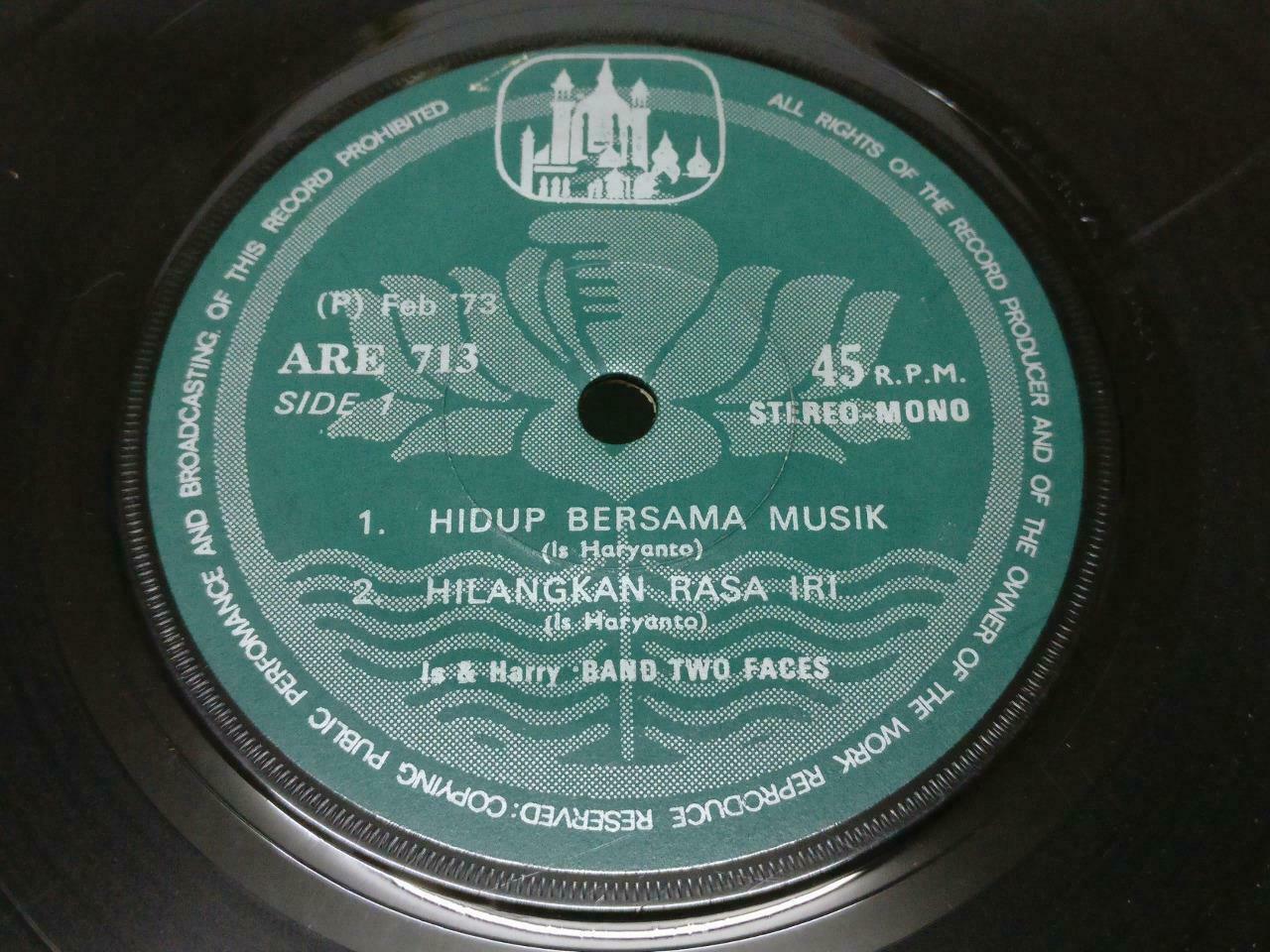 Indonesia IS & Harry & 2 Faces Band Haryanto Psych Garage Rare Malay EP 7" EP381