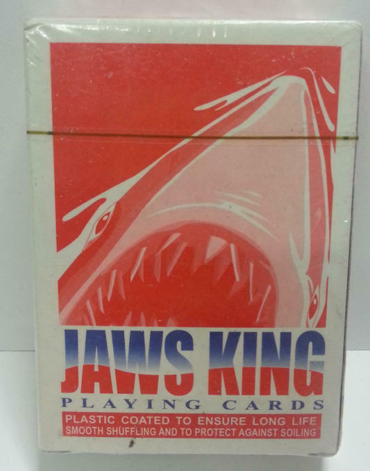 Sealed Rare Vintage Jaws King Casino Plastic Coated 4 Joker Playing Cards A1116