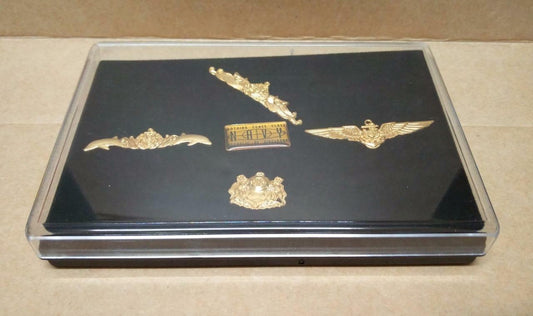 Singapore Navy Mini Pin Badges With Box Set of 5 (A1349)