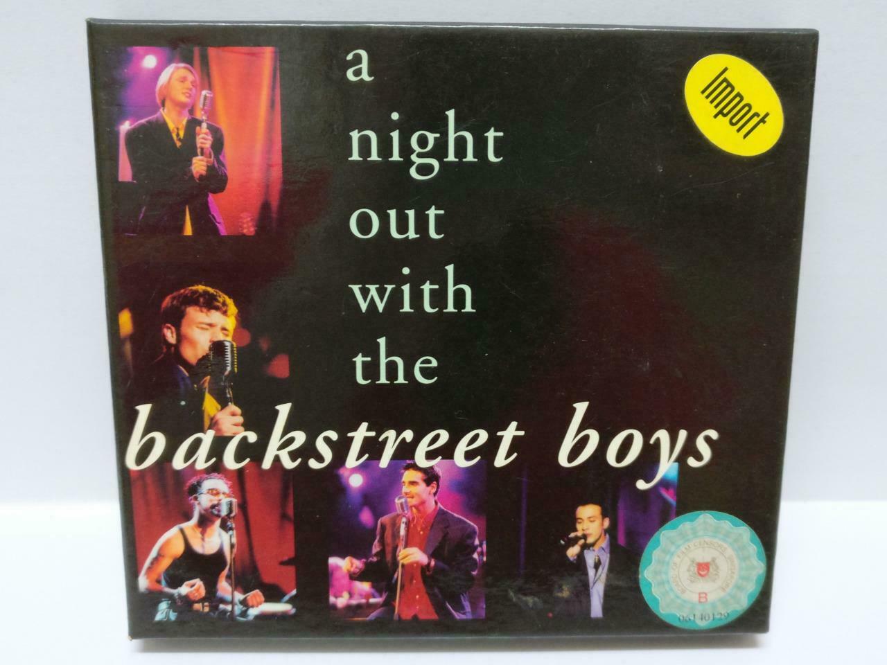 Backstreet Boys BSB 1998 EU CD + VCD Video Rare Singapore Censor Sticker (CD469)