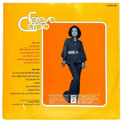 HK Philipines Teresa Carpio 杜丽莎 Conversations 1975 Asia 33rpm LP English (LP035)