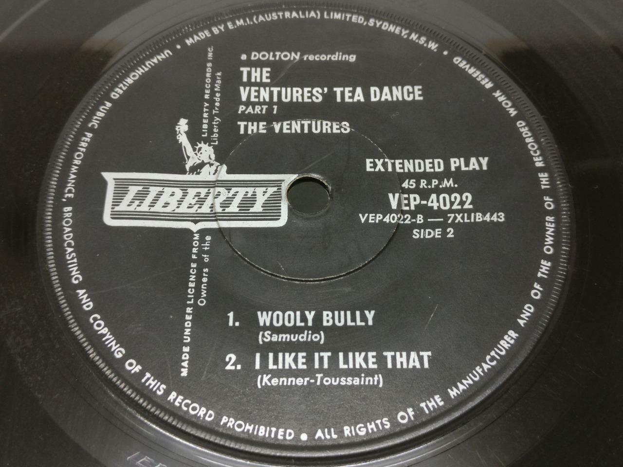 The Ventures A Go Go Tea Dance La Bamba Australia Liberty 7" EP (EP091)