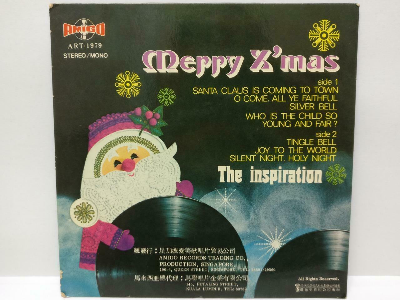 Singapore Rare The Inspiration Band Play Merry Christmas Songs EP 7" EP116
