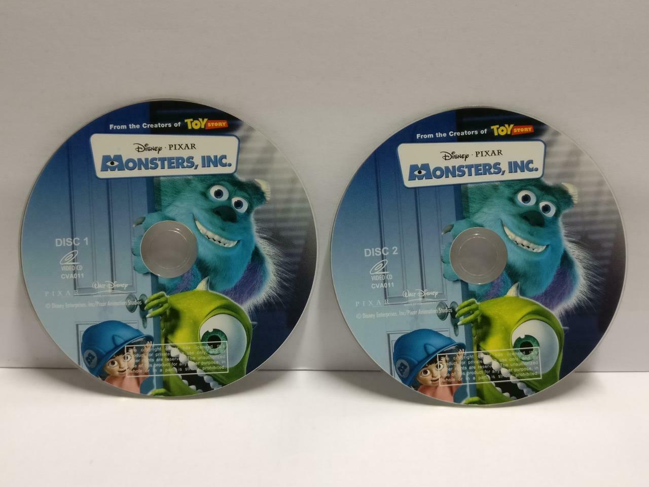 Cartoon Animated Movie Monsters,Inc. Rare Singapore Video CD 2x VCD OOP (CDS345)