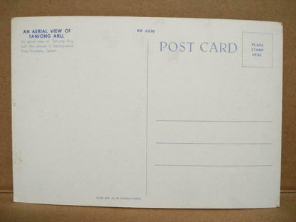 LUCKYPIGEON Aerial View Tanjong Aru Kota Kinabalu Sabah Malaysia Postcard C2018