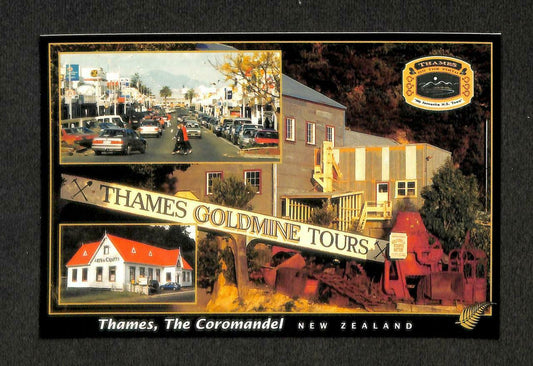 LUCKYPIGEON Thames The Coromandel Goldmine Tours New Zealand Postcard (C1684)