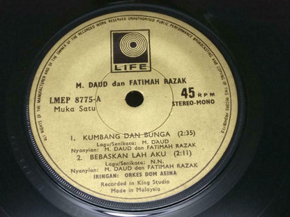 Malaysia M. Daud & Fatimah Razak & Rare Dom Aeina Band Malay EP 7" EP377)