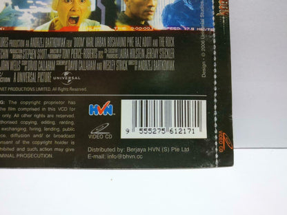 Movie Doom The Rock Karl Urban Rare Singapore Video CD 2x VCD OOP (CDS381)