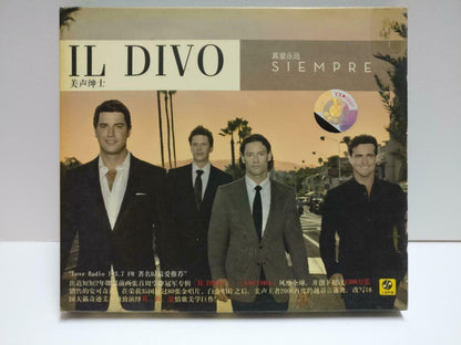 Il Divo Siempre 2006 China CD with Shanghai 2007 Promo Concert Card CD1139 D