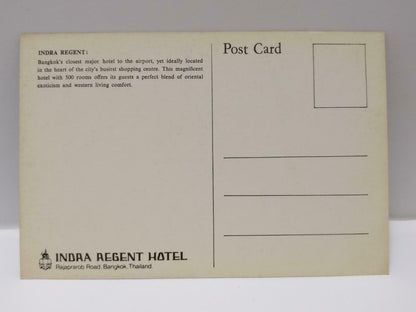 Vintage Thailand Bangkok Indra Regent Hotel Buidling Postcard (P703)