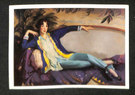 LUCKYPIGEON Robert Henri Woman Portrait Whitney Painting Postcard (C1660)